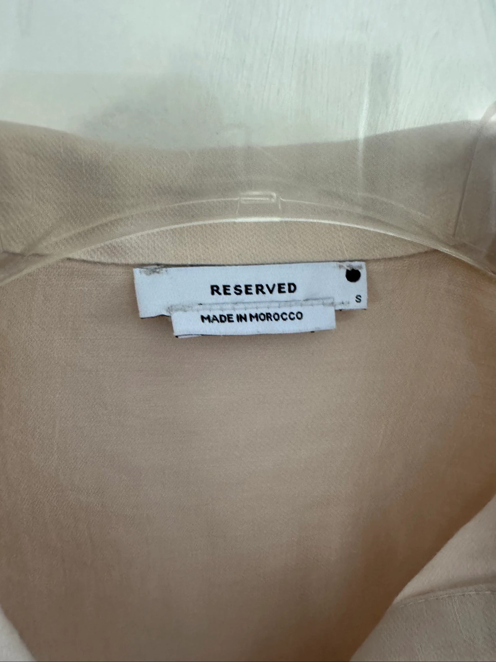 Blusa de mezcla de lino beige de Reserved, talla S, holgada – photo 8